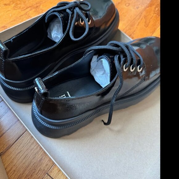 New in Box Ami Paris Lug Sole Derbies black patent leather EU 43 / US 10 main image 5